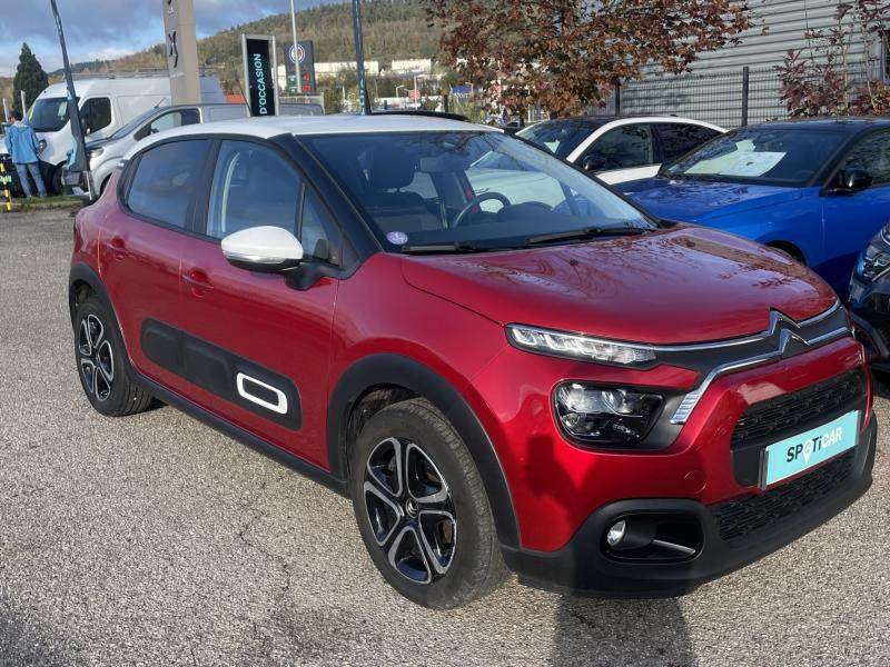 Used CITROEN C3 1.2 PureTech 83ch S&S Feel Pack 2021 Rouge Elixir (S) - Blanc Opale € 11190 in Saint-Dié-des-Vosges
