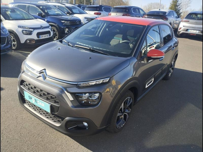 Used CITROEN C3 1.2 PureTech 110ch S&S Shine EAT6 2022 Gris Platinium (M) - Rouge Aden € 15600 in Saint-Dié-des-Vosges