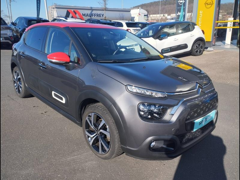 Used CITROEN C3 1.2 PureTech 110ch S&S Shine EAT6 2022 Gris Platinium (M) - Rouge Aden € 15600 in Saint-Dié-des-Vosges