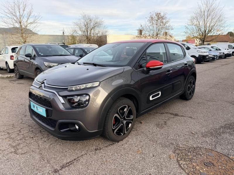 Occasion CITROEN C3 1.2 PureTech 83ch S&S Feel Pack 2022 Gris Platinium (M) - Rouge Aden 12590 € à Saint-Dié-des-Vosges