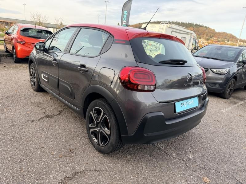 Occasion CITROEN C3 1.2 PureTech 83ch S&S Feel Pack 2022 Gris Platinium (M) - Rouge Aden 12590 € à Saint-Dié-des-Vosges