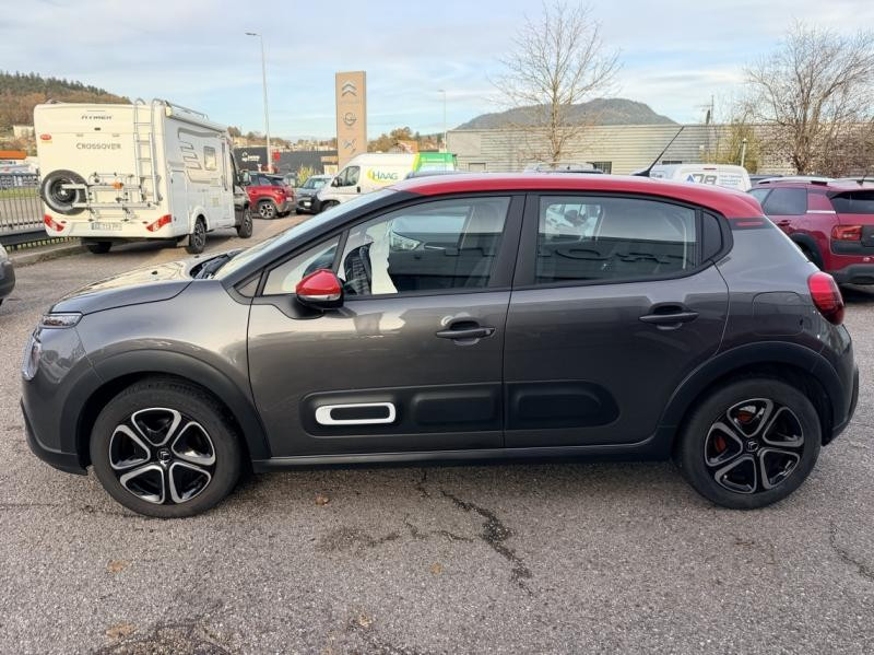 Occasion CITROEN C3 1.2 PureTech 83ch S&S Feel Pack 2022 Gris Platinium (M) - Rouge Aden 12590 € à Saint-Dié-des-Vosges