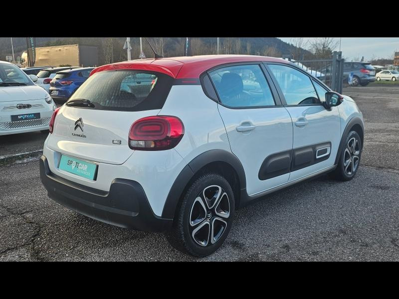 Used CITROEN C3 1.2 PureTech 83ch S&S Feel Pack 2021 Blanc Banquise (O) - Rouge Aden € 11490 in Saint-Dié-des-Vosges