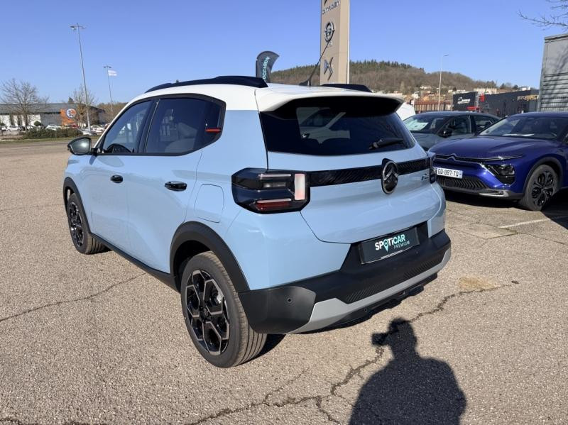 Occasion CITROEN C3 Electrique 113ch, autonomie confort, MAX 2025 Bleu Monte Carlo (O) - Toit Blanc Opale 27290 € à Saint-Dié-des-Vosges