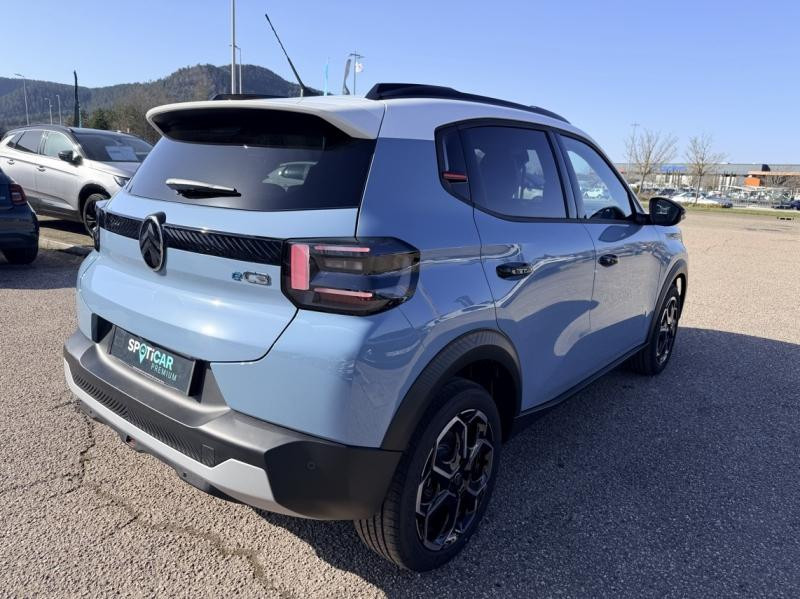 Occasion CITROEN C3 Electrique 113ch, autonomie confort, MAX 2025 Bleu Monte Carlo (O) - Toit Blanc Opale 27290 € à Saint-Dié-des-Vosges