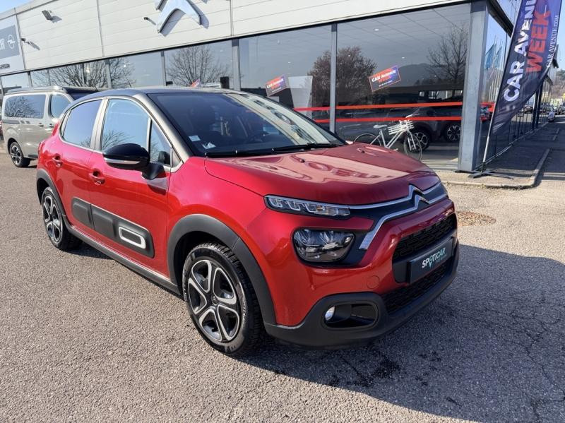 Used CITROEN C3 1.2 PureTech 83ch S&S Feel Pack 2021 Rouge Elixir (S) - Noir Onyx € 11490 in Saint-Dié-des-Vosges
