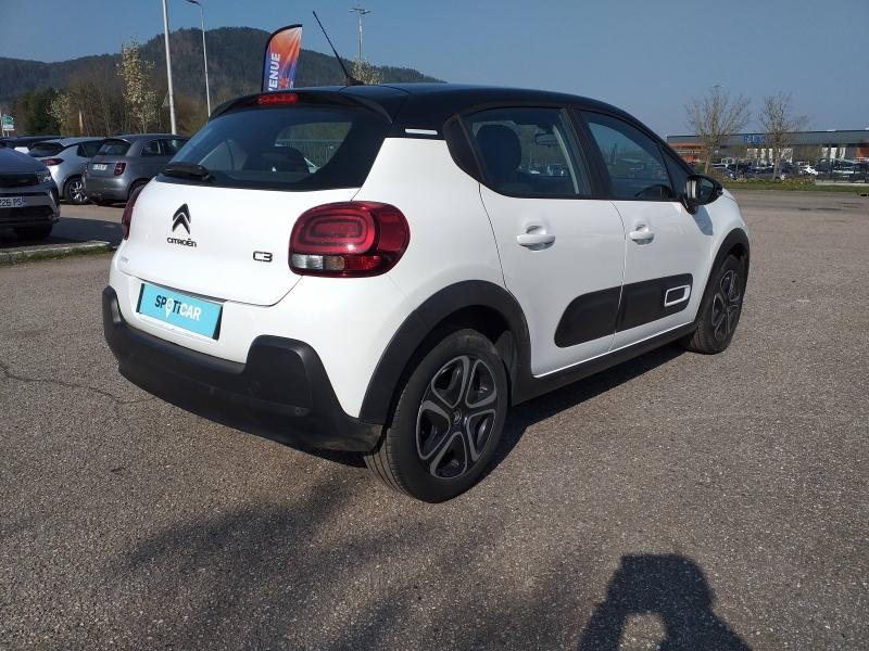 Occasion CITROEN C3 1.2 PureTech 83ch S&S Feel Pack 2021 Blanc Banquise (O) - Noir Onyx 11490 € à Saint-Dié-des-Vosges