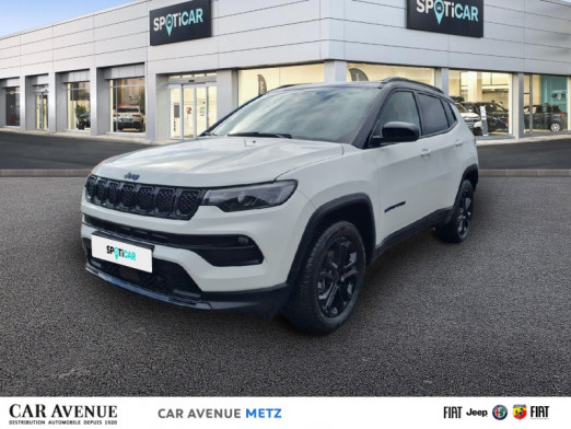 Occasion JEEP Compass 1.3 Turbo T4 190ch PHEV 4xe Night Eagle AT6 eAWD 2023 Alpine White+toit noir 32 990 € à Metz