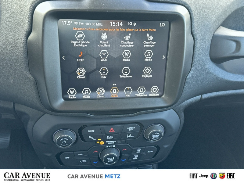 Used JEEP Renegade 1.3 Turbo T4 190ch PHEV 4xe S BVA6 eAWD 2024 Alpine White avec toit noir € 38990 in Metz