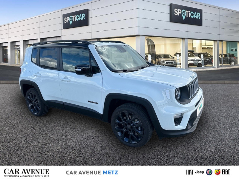 Used JEEP Renegade 1.3 Turbo T4 190ch PHEV 4xe S BVA6 eAWD 2024 Alpine White avec toit noir € 38990 in Metz