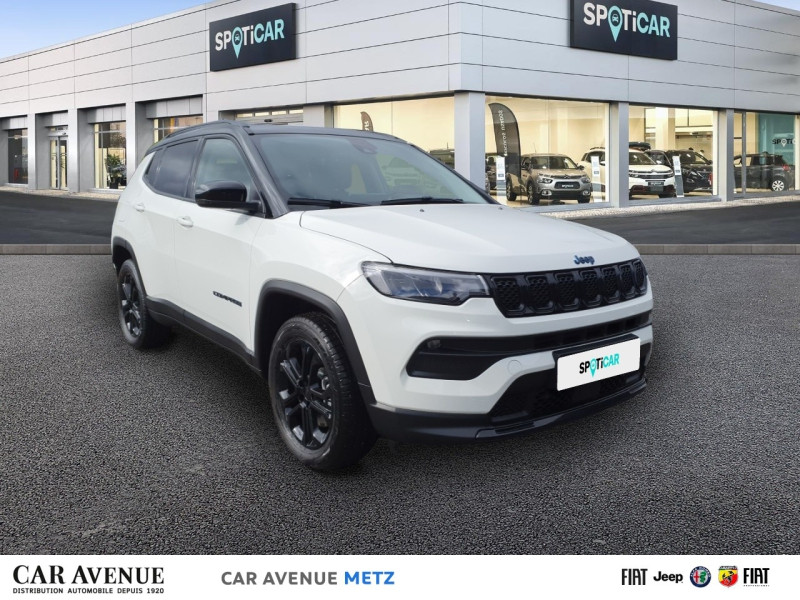 Occasion JEEP Compass 1.3 Turbo T4 190ch PHEV 4xe Night Eagle AT6 eAWD 2023 Alpine White+toit noir 29990 € à Metz