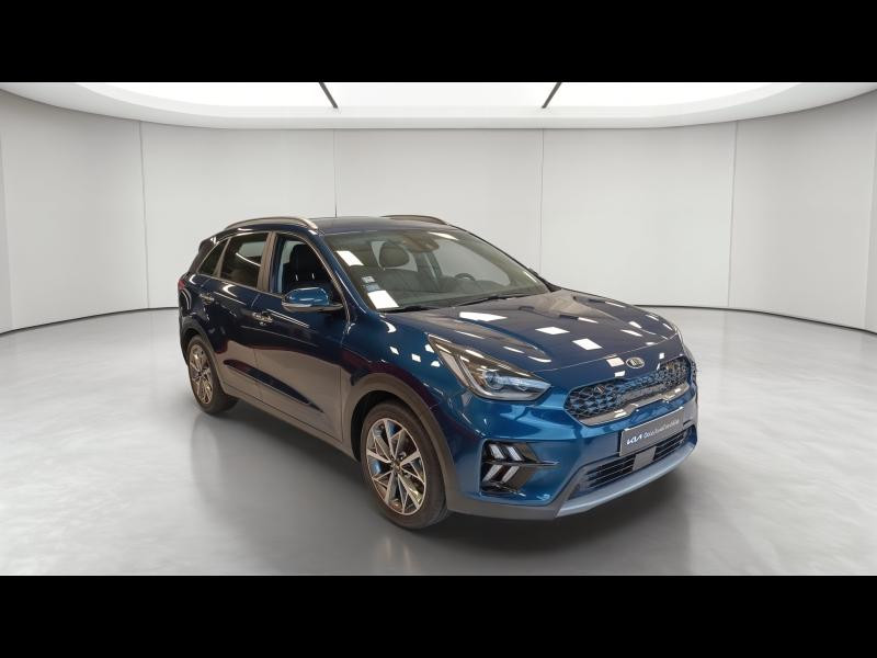 Occasion KIA Niro 1.6 GDi 105ch ISG + électrique 43.5ch Design DCT6 garantie 12 mois 2020 Bleu Lagon métallisé 18290 € à Thionville