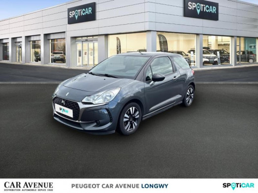 Occasion DS DS 3 PureTech 110ch So Chic S&S 2016 Gris Shark (N)  - Toit Noir Onyx 9 990 € à Longwy