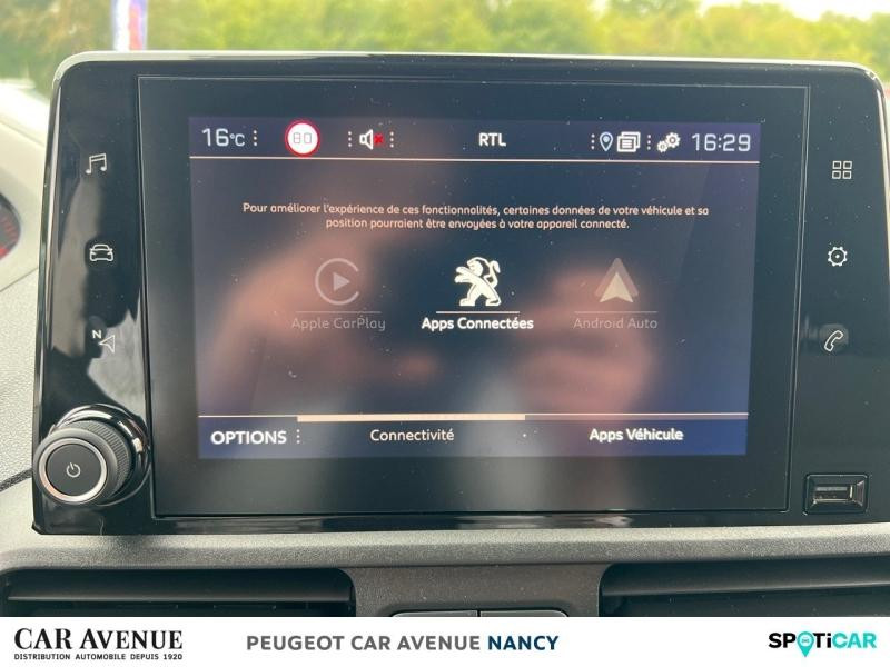 Occasion PEUGEOT Partner Long 950kg BlueHDi 100ch S&S BVM5 Asphalt 2020 Blanc 15590 € à Lunéville