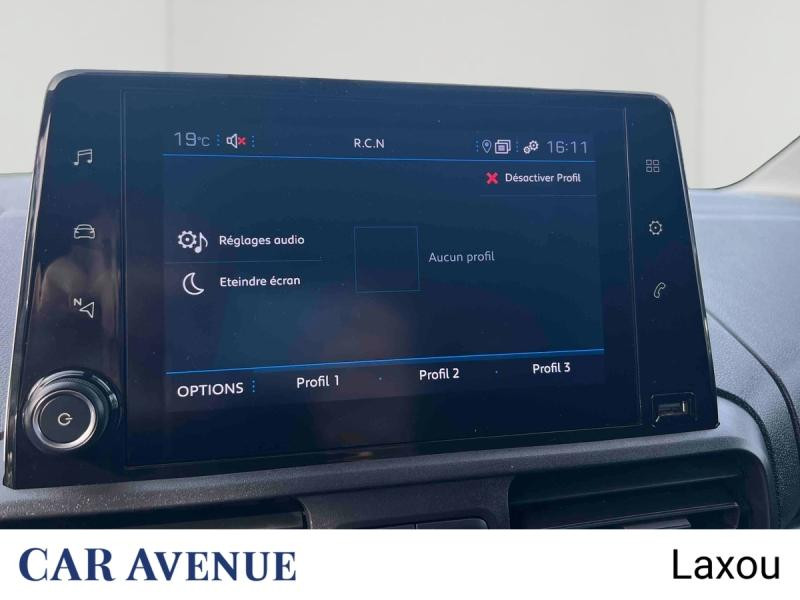 Occasion PEUGEOT Partner M 650kg BlueHDi 100ch S&S Cabine Multiflex 3 places Pack Asphalt Connect 2024 Blanc Icy 19563 € à Lunéville