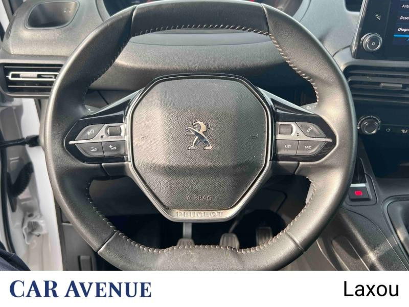 Occasion PEUGEOT Partner M 650kg BlueHDi 100ch S&S Cabine Multiflex 3 places Pack Asphalt Connect 2024 Blanc Icy 19563 € à Lunéville