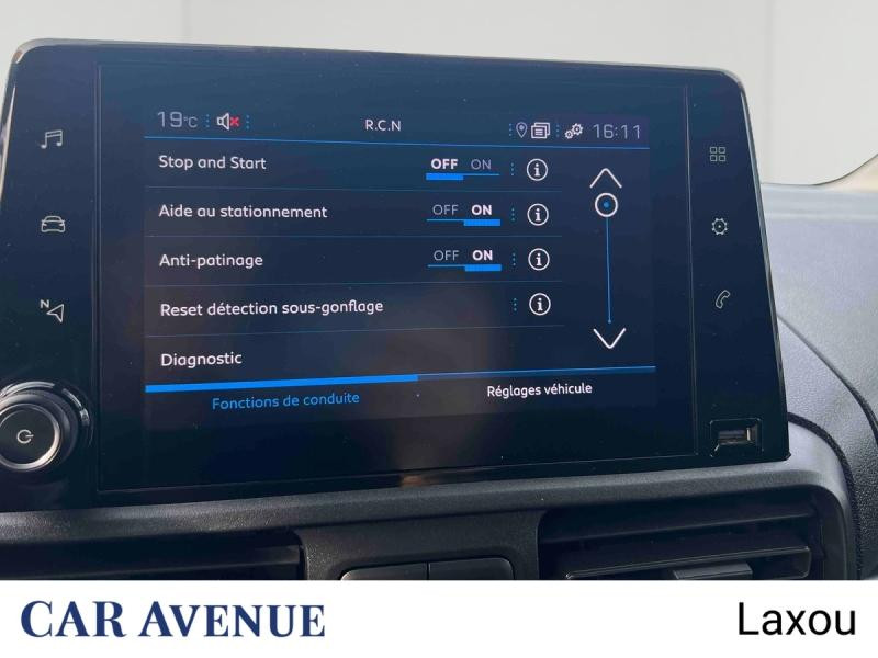 Occasion PEUGEOT Partner M 650kg BlueHDi 100ch S&S Cabine Multiflex 3 places Pack Asphalt Connect 2024 Blanc Icy 19563 € à Lunéville