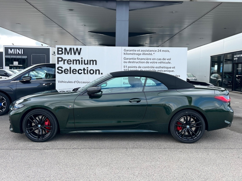 Occasion BMW Série 4 Cabriolet M440iA xDrive 374ch 2022 Sanremo Green métallisé 69590 € à Beaune