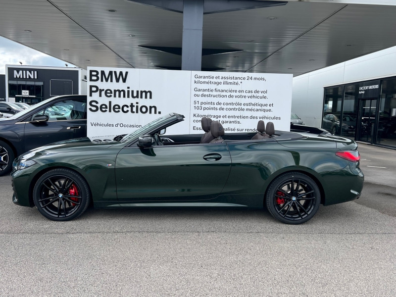 Occasion BMW Série 4 Cabriolet M440iA xDrive 374ch 2022 Sanremo Green métallisé 69590 € à Beaune