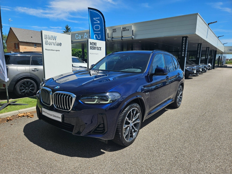 Occasion BMW X3 xDrive30e 292ch M Sport 2021 BMW Individual Tansanitblau métallisé 56500 € à Beaune