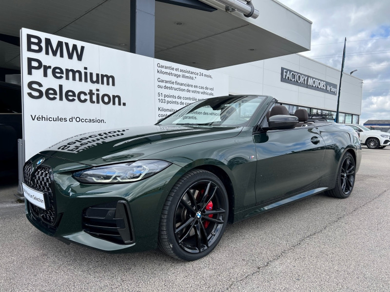 Occasion BMW Série 4 Cabriolet M440iA xDrive 374ch 2022 Sanremo Green métallisé 69590 € à Beaune