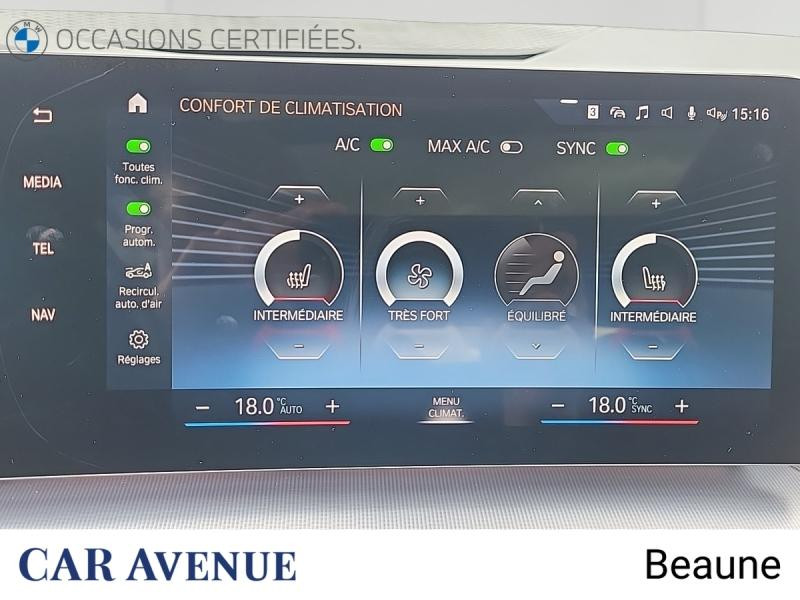 Occasion BMW Série 2 ActiveTourer 218d 150ch Luxury DKG7 2022 Sparkling Copper Grey métallisé 28900 € à Beaune