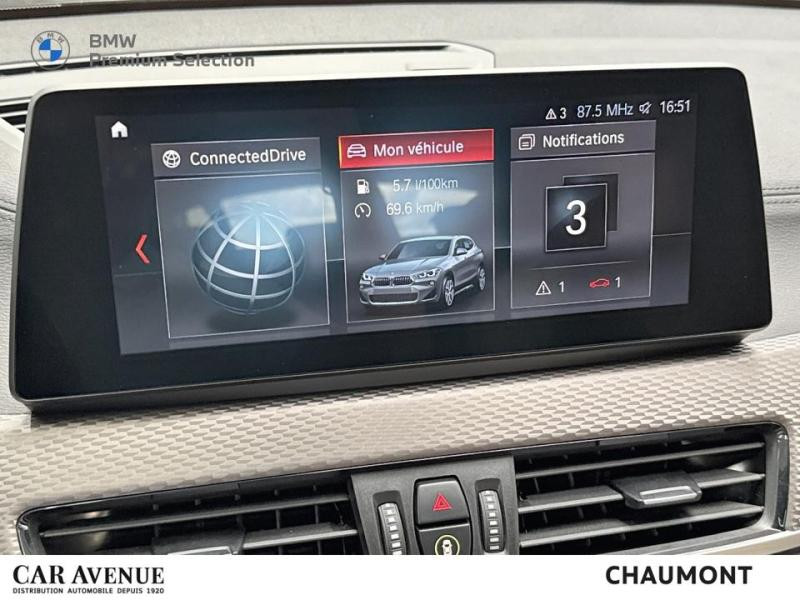 Occasion BMW X2 xDrive25eA 220ch M Sport Euro6d-T 6cv 2021 Saphirschwarz métallisé 29350 € à Chaumont