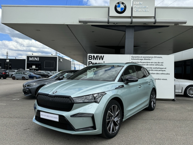 Occasion SKODA Enyaq iV 204ch Version  80 Sportline 2022 Bleu 32900 € à Dijon