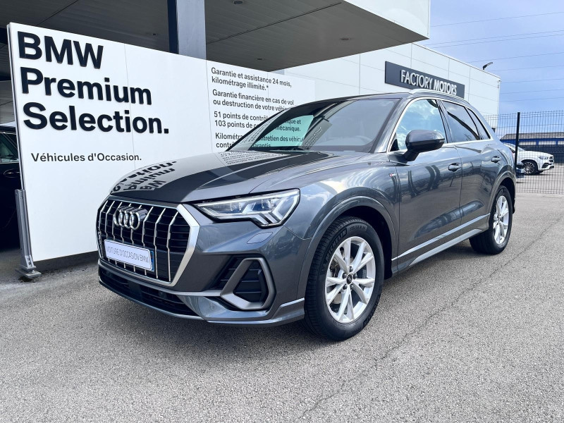 Occasion AUDI Q3 35 TFSI 150ch Mild Hybrid S line S tronic 7 2020 Gris Chronos métallisé 30900 € à Dijon