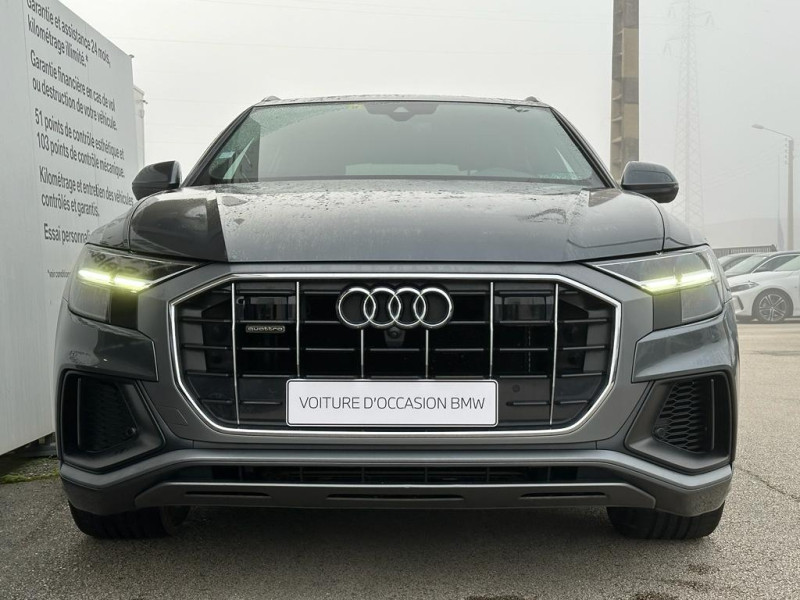Occasion AUDI Q8 50 TDI 286ch S line quattro tiptronic 8 2019 Gris clair 52900 € à Dijon