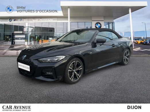 Occasion BMW Série 4 Cabriolet 420iA 184ch M Sport 2022 Saphirschwarz métallisé 43 000 € à Dijon