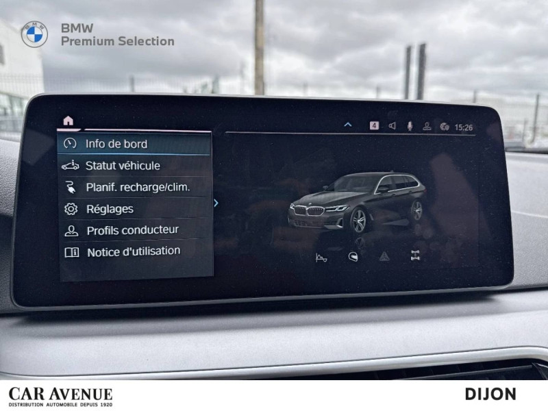 Occasion BMW Série 5 Touring 530eA 292ch Business Design Steptronic 10cv 2023 Schwarz 43490 € à Dijon