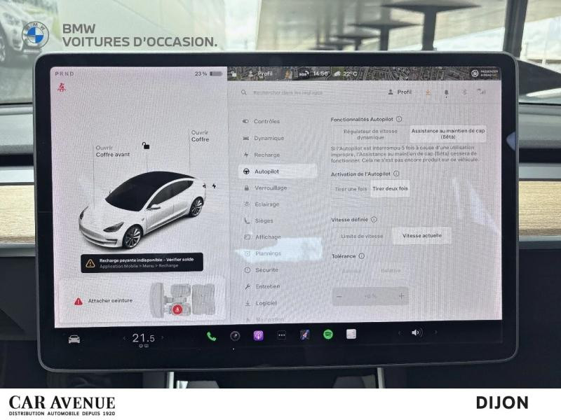 Occasion TESLA Model 3 Long-Range Dual Motor AWD MY21 2020 Blanc Nacré Multicouches 23900 € à Dijon