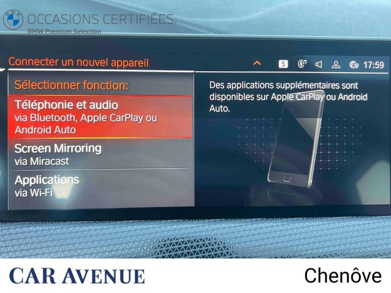 Occasion BMW Série 1 118iA 140ch M Sport DKG7 2020 Saphirschwarz métallisé 26900 € à Dijon