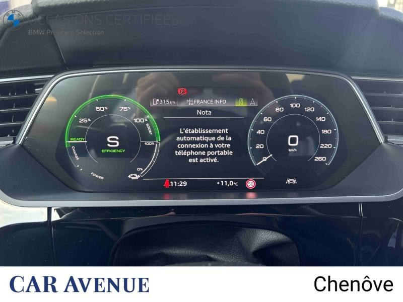 Occasion AUDI e-tron Sportback 55 408ch e-quattro 2022 Gris Manhattan 32900 € à Dijon