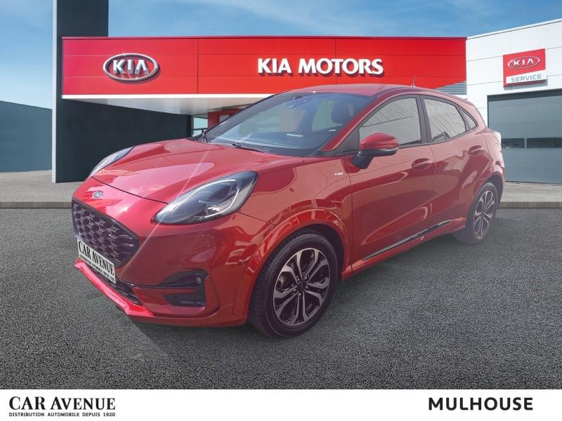 Used FORD Puma 1.0 Flexifuel (E85) 125ch mHEV ST-Line Garantie 1an Attelage Caméra CarPlay 2021 Rouge Fantastic Métallisée Premium € 16990 in Mulhouse