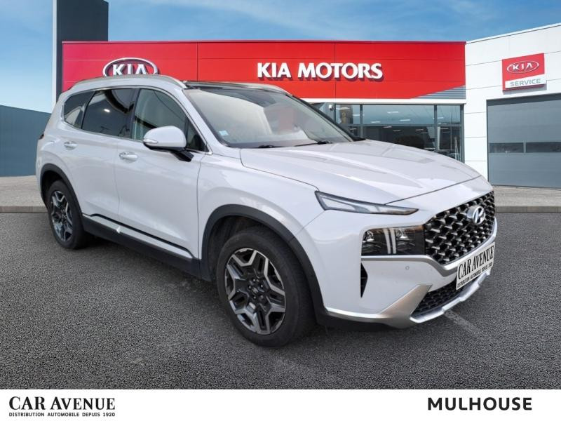 Occasion HYUNDAI Santa Fe 1.6 T-GDI 265ch PHEV Executive BVA6 AWD Garantie 1an TOP Cuir Caméra 360 CarPlay 2021 Glacier White Métal 34490 € à Mulhouse
